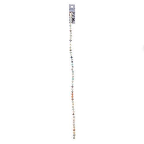 Semi-Precious Beads Amazonite Natural Matt Strung Round