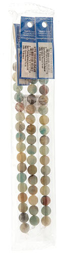 Semi-Precious Beads Amazonite Natural Matt Strung Round