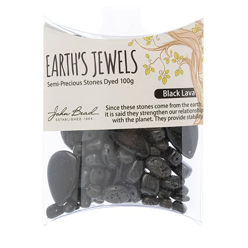 Earth's Jewels Value Pack 100g Black Lava Rock