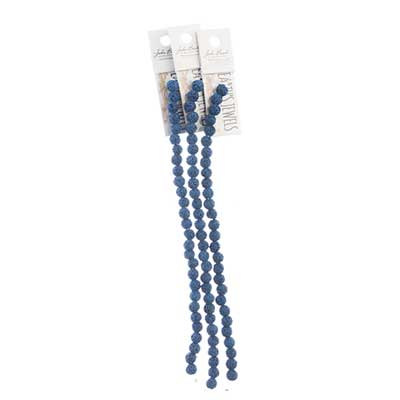 Earth's Jewels Lava Stone 8in Round Starry Night