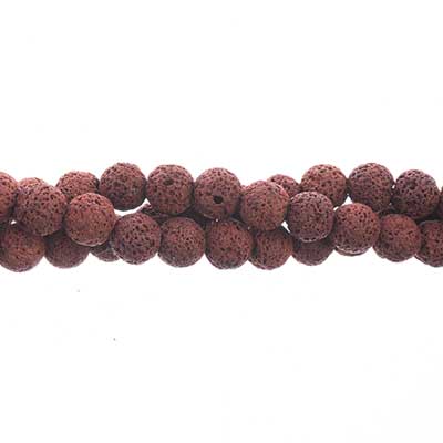 Earth's Jewels Lava Stone 8in Round Sedona Red