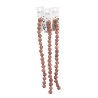 Earth's Jewels Lava Stone 8in Round Cinnamon Rust