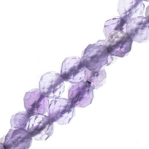 Earth's Jewels 2mm Amethyst 2Strands X 7in Round Natural Approx 180pcs