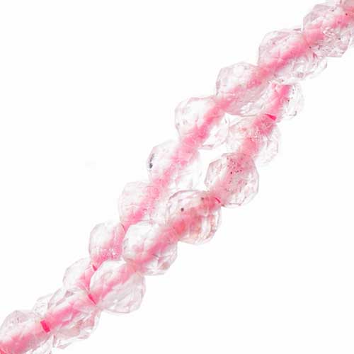 Earth's Jewels 2mm Strawberry Quartz 2Strands X 7in Round Natural Approx 180pcs