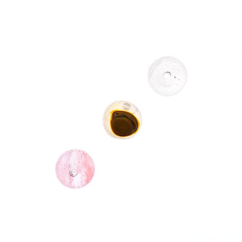 Earth's Jewels Round Matte Cherry Quartz 16in Strand