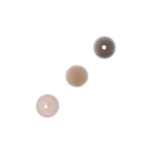 Earth's Jewels Round Matte Striped Agate Natural 16in Strand