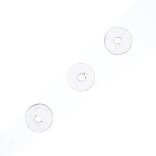 Earth's Jewels Beads 16in Rondelle White Agate