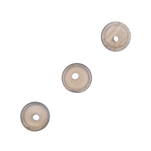 Earth's Jewels Beads 16in Rondelle Grey Agate