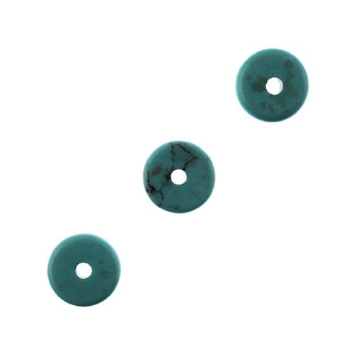 Earth's Jewels Beads 16in Rondelle Blue Turquoise