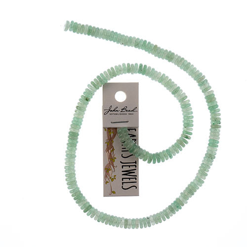 Earth's Jewels Beads 16in Rondelle Green Aventurine