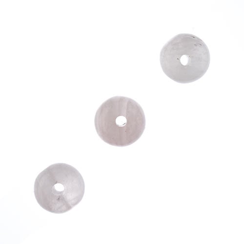 Earth's Jewels Beads 16in Rondelle Rose Quartz