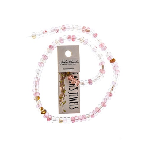 Earth's Jewels Beads 16in Rondelle Cherry Quartz