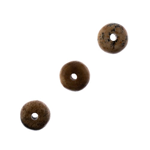 Earth's Jewels Beads 16in Rondelle Picture Jasper