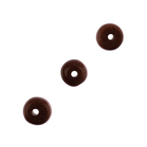 Earth's Jewels Beads 16in Rondelle Gold Sand