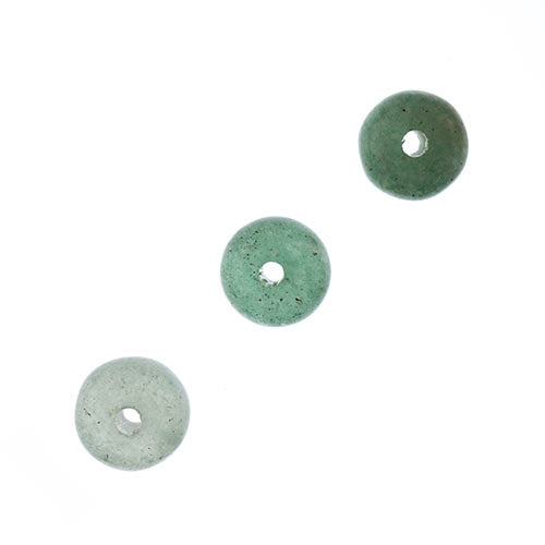 Earth's Jewels Beads 16in Rondelle Green Aventurine