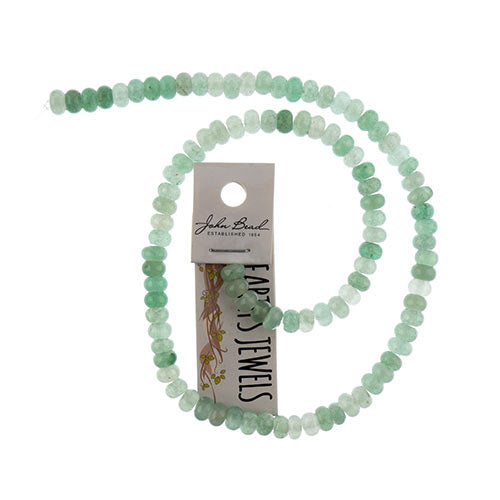 Earth's Jewels Beads 16in Rondelle Green Aventurine
