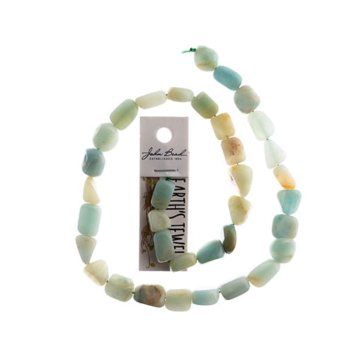 Earths Jewels Beads 16in 8-15mm Irregular Amazonite