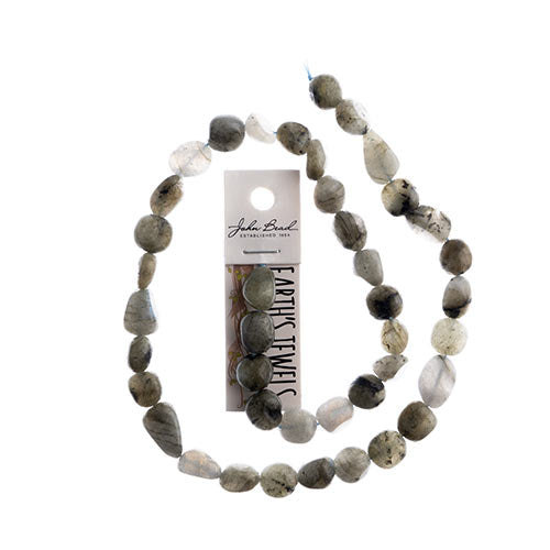 Earths Jewels Beads 16in 8-15mm Irregular Spectrolite