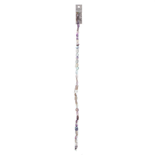 Earths Jewels Beads 16in 8-15mm Irregular Fluorite