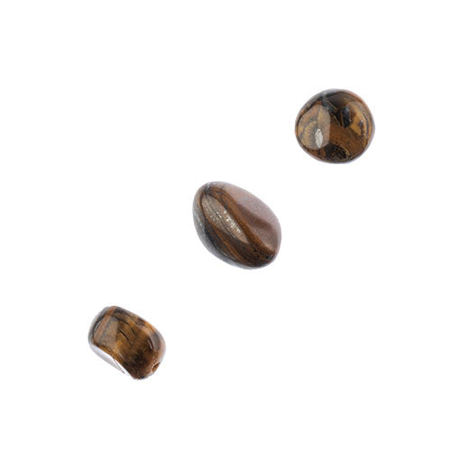 Earths Jewels Beads 16in 8-15mm Irregular Brown Tiger Eye
