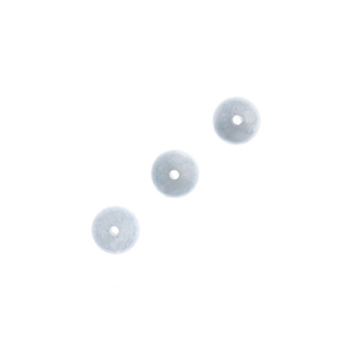 Earth's Jewels Beads 16in Round Aquamarine