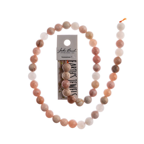 Earth's Jewels Beads 16in Round Sunstone
