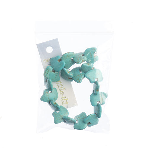 China Stabilized Turquoise Bear 8in Strung Beads