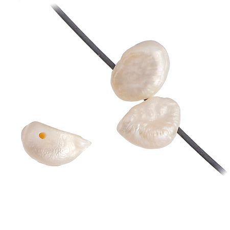 Freshwater Pearl Fancy Shape 6mm White 16in Strand