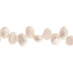 Freshwater Pearl Fancy Shape 6mm White 16in Strand