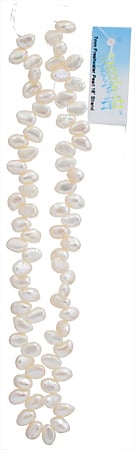 Freshwater Pearl Fancy Shape 7mm White 16in ( Approx 40g)