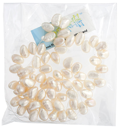 Freshwater Pearl Fancy Shape 7mm White 16in ( Approx 40g)