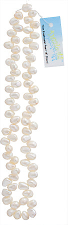 Freshwater Pearl Fancy Shape 7mm White 16in ( Approx 48g)