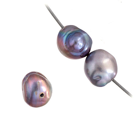 Freshwater Pearl Fancy Shape 7mm Grey 16in ( Approx 25g)
