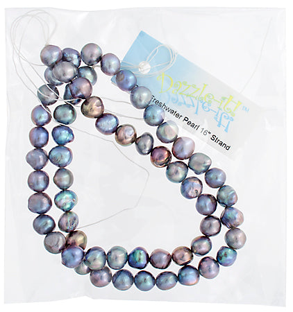 Freshwater Pearl Fancy Shape 7mm Grey 16in ( Approx 25g)