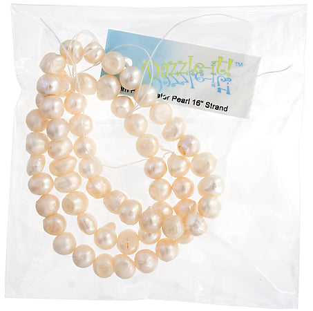 Freshwater Pearl Fancy Shape 7mm White 16in ( Approx 25g)