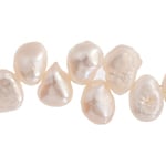 Freshwater Pearl Fancy Shape 7.5mm White 16in ( Approx 50g)