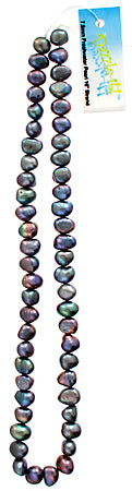 Freshwater Pearl Fancy Shape 7.5mm Grey 16in ( Approx 38g)