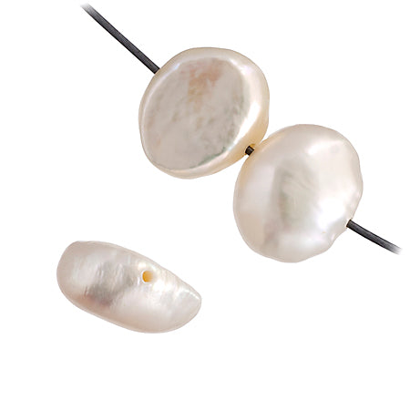 Freshwater Pearl Fancy Shape 8mm White 16in ( Approx 28g)
