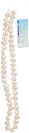 Freshwater Pearl Fancy Shape 8mm White 16in ( Approx 35g)