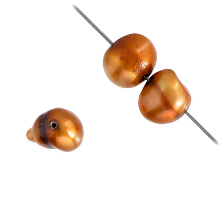 Freshwater Pearl Fancy Shape 8.5mm Golden 16in ( Approx 44g)