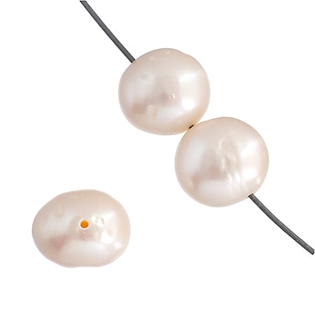 Freshwater Pearl Fancy Shape 9mm White 16in (aprx 44g)