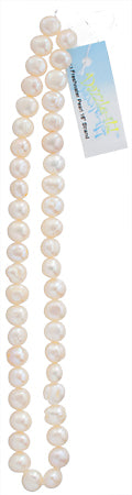 Freshwater Pearl Fancy Shape 9mm White 16in (aprx 44g)