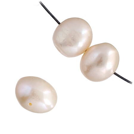 Freshwater Pearl Fancy Shape 9mm White 16in (aprx 50g)