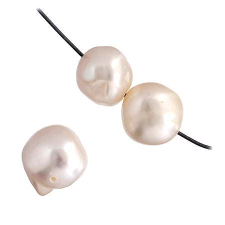 Freshwater Pearl Fancy Shape 9mm White 16in (aprx 55g)