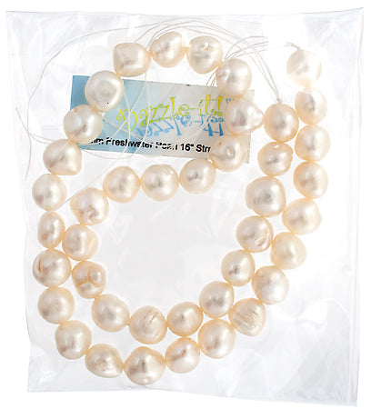 Freshwater Pearl Fancy Shape 9mm White 16in (aprx 55g)