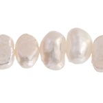 Freshwater Pearl Fancy Shape 9mm White 16in (aprx 44g)