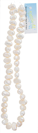Freshwater Pearl Fancy Shape 9mm White 16in (aprx 44g)