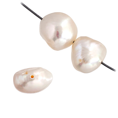 Freshwater Pearl Fancy Shape 9.5mm White 16in ( Approx 45g)