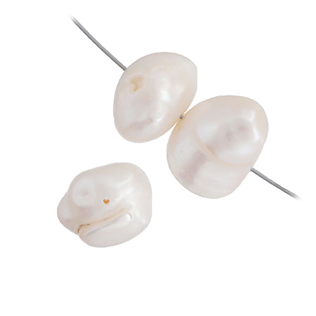 Freshwater Pearl Fancy Shape 10mm White 16in ( Approx 75g)