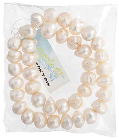 Freshwater Pearl Fancy Shape 10mm White 16in ( Approx 75g)